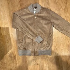 Huff x Golden Bear Suede Baseball Jacket